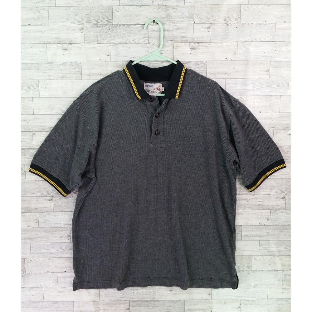 Vintage Men's Pro Celebrity Golf Polo Shirt Top Sopranos Style Size XL Y2K